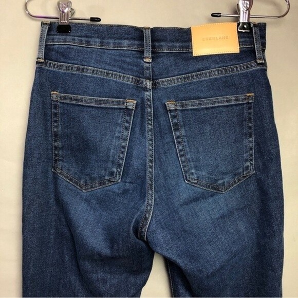 Everlane High Rise Ankle Jeans Skinny Medium Wash Stretch Size 26 - Picture 5 of 10